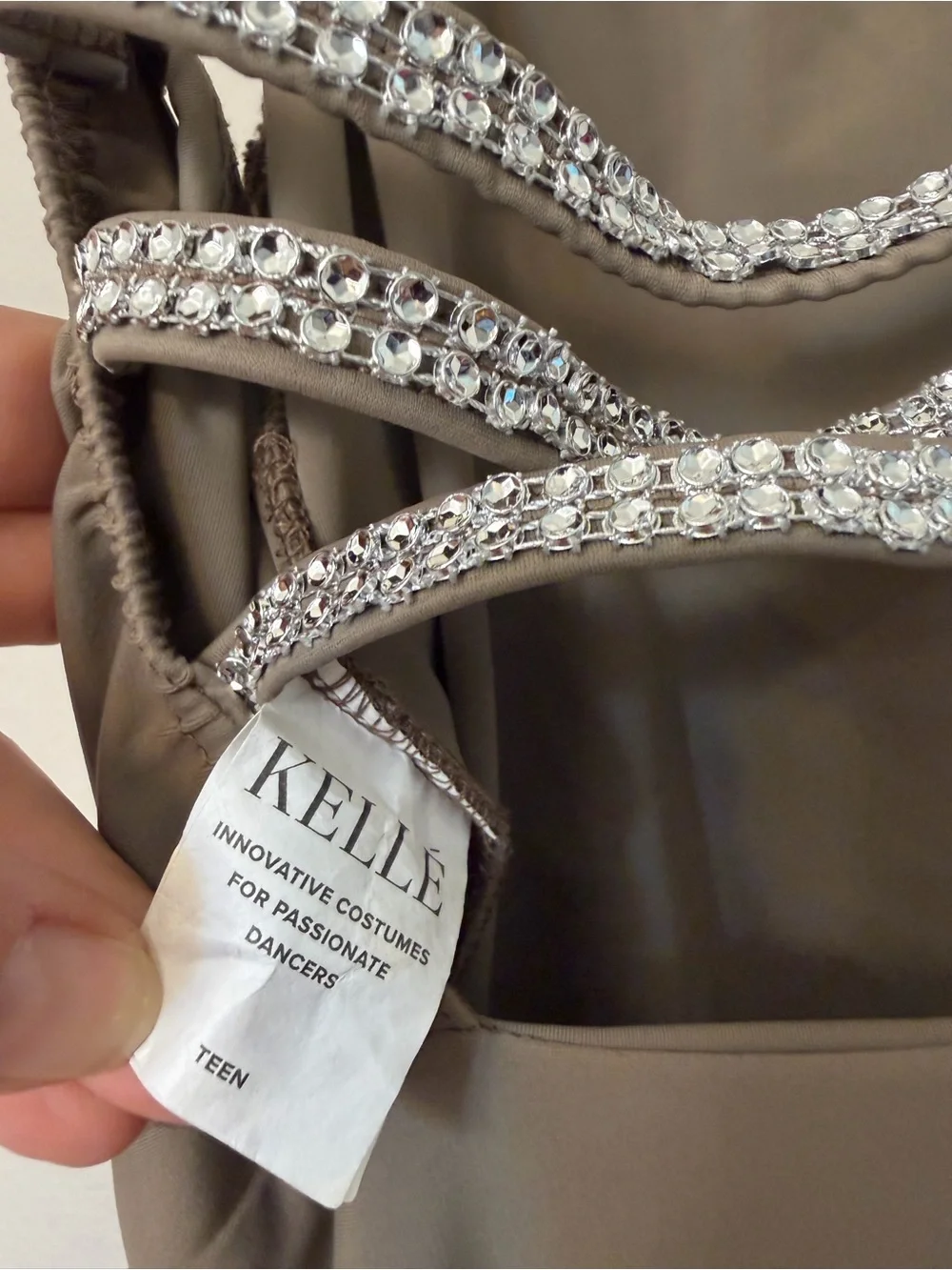 Kelle dance lyrical costume brown tan maxi dress FIRE BURNS BRIGHT 8453 Teen